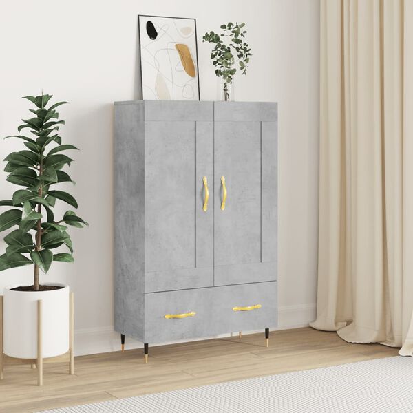 vidaXL Skříň highboard betonově šedá 69,5x31x115 cm kompozitní dřevo