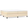 vidaXL Box spring postel s matrac&iacute; kr&eacute;mov&aacute; 200x200 cm textil
