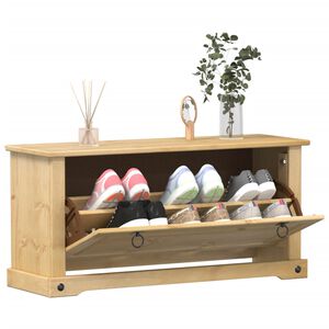 vidaXL Botn&iacute;k Corona 99 x 32 x 47 cm masivn&iacute; borov&eacute; dřevo