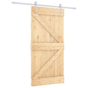 vidaXL Posuvn&eacute; dveře 100 x 210 cm Masivn&iacute; borovicov&eacute; dřevo