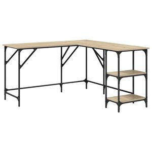 vidaXL Psac&iacute; stůl dub sonoma 139 x 139 x 75 cm kompozitn&iacute; dřevo
