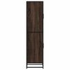 vidaXL Skř&iacute;ň highboard hněd&yacute; dub 35,5x35x139 cm kompozit a kov