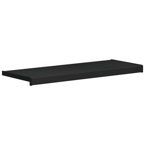 vidaXL Parapet okna Čern&yacute; s dřevěnou strukturou 80 x 30 x 4,5 cm PVC