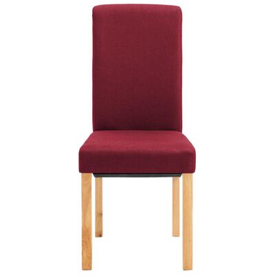 vidaXL Jídelní židle 2 ks červené textil