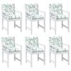 vidaXL Pol&scaron;t&aacute;ř na n&iacute;zkou židli List 6 pcs B&iacute;l&aacute; 100 x 50 x 7 cm oxford