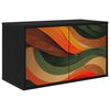 vidaXL N&aacute;stěnn&aacute; TV skř&iacute;ň BONN 69 x 33 x 40 cm Čern&yacute; dub