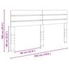 vidaXL Čelo postele Sonoma dub 200 cm Kompozitn&iacute; dřevo