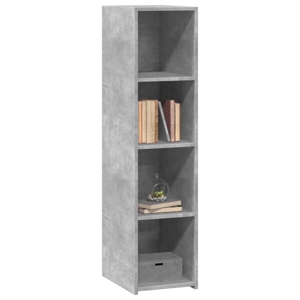 vidaXL Skř&iacute;ň highboard betonově &scaron;ed&aacute; 30 x 41 x 124 cm kompozitn&iacute; dřevo