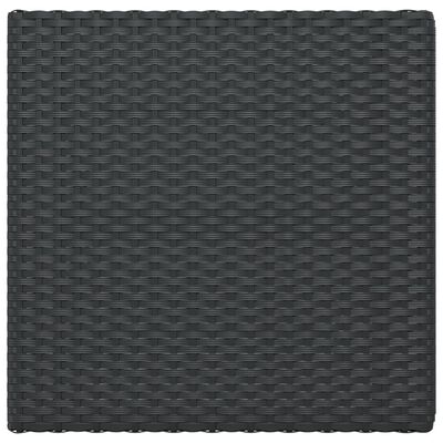 vidaXL Skládací bistro stůl černý 55 x 54 x 71 cm polyratan