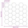 vidaXL Hexagon&aacute;ln&iacute; dlaždice 50 pcs B&iacute;l&aacute; &scaron;ed&aacute; 30 x 30 cm