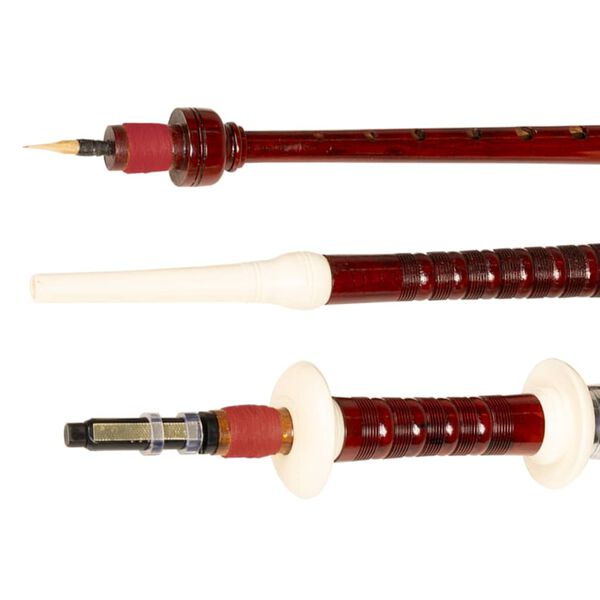 Skotsk&eacute; dudy horalsk&eacute; červen&yacute; Royal Steward tartan