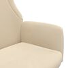 vidaXL Relaxační židle krémová textil