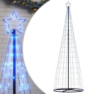 vidaXL LED v&aacute;nočn&iacute; stromek 550 modr&yacute;ch LED diod 300 cm