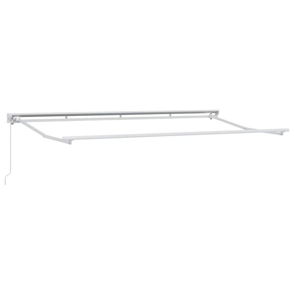 vidaXL Rám markýzy Bílá 4 x 2 m Práškově lakovaná ocel a hliník