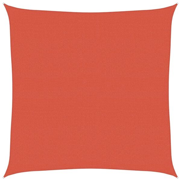 vidaXL St&iacute;n&iacute;c&iacute; plachta 160 g/m&sup2; cihlov&aacute; 6 x 6 m HDPE