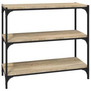 vidaXL Knihovna dub sonoma 80x33x70,5 cm kompozitn&iacute; dřevo a ocel