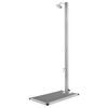 vidaXL Zahradn&iacute; sprcha s &scaron;edou z&aacute;kladnou 220 cm nerezov&aacute; ocel