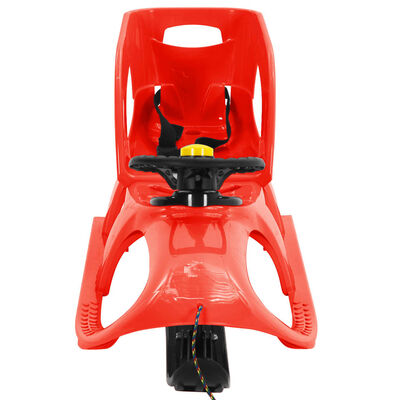 vidaXL Sáně se sedadlem a volantem červené 102,5x40x23 cm polypropylen