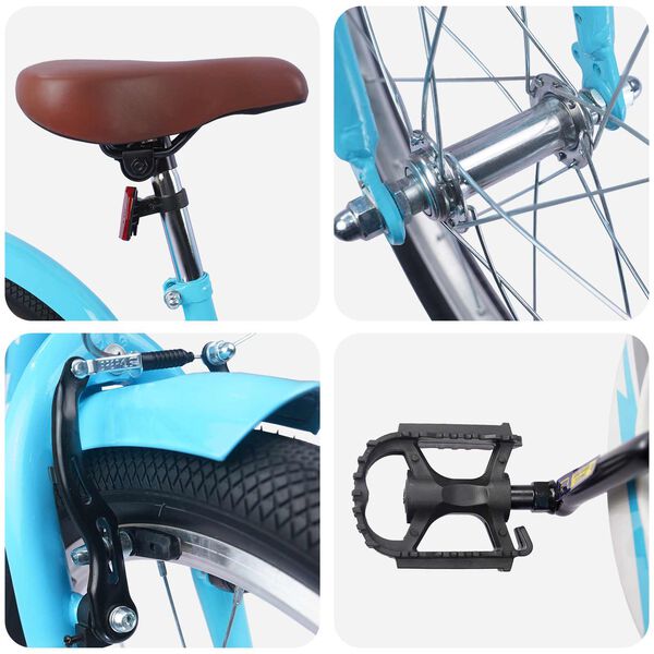 vidaXL Dětsk&eacute; Kolo 18 palců pro 5-7 let Světle modr&aacute;