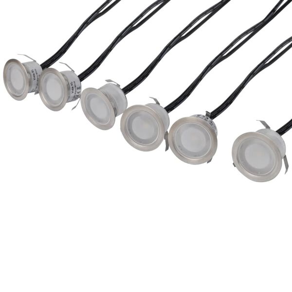 vidaXL LED zemn&iacute; sv&iacute;tidlo 6 ks tepl&eacute; b&iacute;l&eacute;