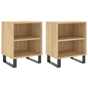 vidaXL Nočn&iacute; stolky 2 ks dub sonoma 40 x 30 x 50 cm kompozitn&iacute; dřevo