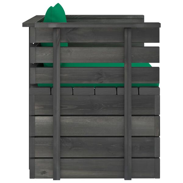 vidaXL 12d&iacute;ln&aacute; zahradn&iacute; sedac&iacute; souprava z palet + podu&scaron;ky borov&eacute; dřevo