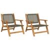 vidaXL Zahradn&iacute; n&aacute;bytek 2 pcs &Scaron;ed&aacute; 67 x 78 x 73 cm