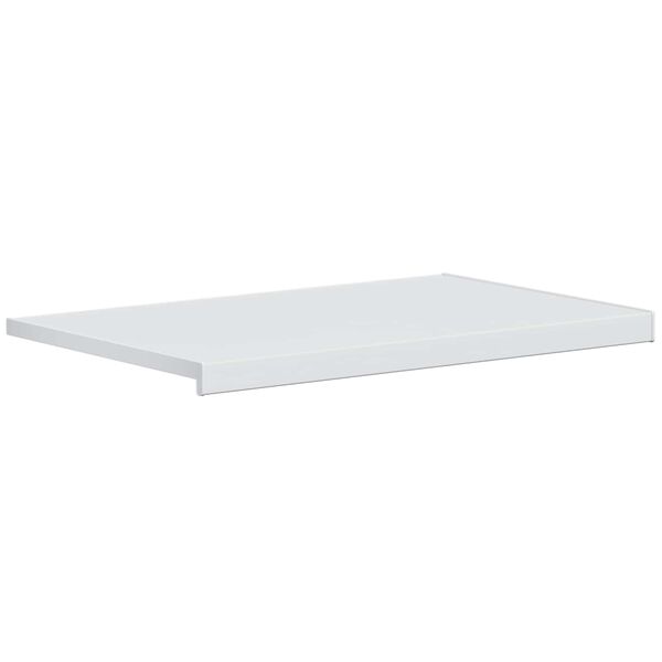 vidaXL Parapet okna B&iacute;l&yacute; 100 x 50 x 4,5 cm PVC