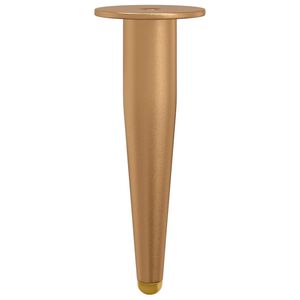 vidaXL Stoj&iacute;c&iacute; nohy 2 ks Zlat&aacute; 98 x 40 mm Železo