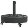 vidaXL Stojan na slunečn&iacute;k s kolečky pro tyč &Oslash; 38/48 mm 27 kg kruhov&yacute;