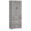 vidaXL Skř&iacute;ň highboard &scaron;ed&aacute; sonoma 69,5 x 34 x 180 cm kompozitn&iacute; dřevo