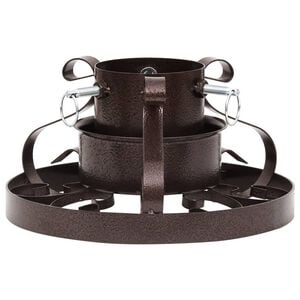 vidaXL Stojan na v&aacute;nočn&iacute; stromek měděn&yacute; s patinou 29 x 29 x 15,5 cm