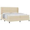 vidaXL Postel s boxspringem s čelo Kr&eacute;mov&aacute; 200 x 200 cm textil