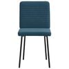 vidaXL J&iacute;deln&iacute; židle 4 ks modr&eacute; samet