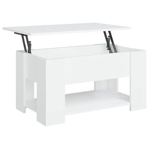 vidaXL Konferenčn&iacute; stolek b&iacute;l&yacute; 79 x 49 x 41 cm kompozitn&iacute; dřevo