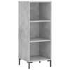 vidaXL Skř&iacute;ň highboard betonově &scaron;ed&aacute; 34,5x34x180 cm kompozitn&iacute; dřevo