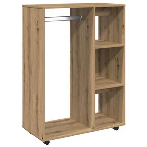 vidaXL &Scaron;atn&iacute; skř&iacute;ň dub artisan 80 x 40 x 110 cm kompozitn&iacute; dřevo