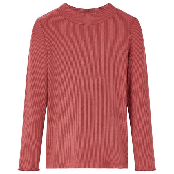 Dětsk&eacute; tričko s dlouh&yacute;m ruk&aacute;vem a zv&yacute;&scaron;en&yacute;m l&iacute;mcem červen&eacute; 140