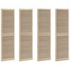 vidaXL Skř&iacute;ňov&eacute; dveře se dveřmi 4 pcs Př&iacute;rodn&iacute; 201 x 2,1 x 59,5 cm