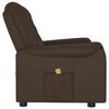 vidaXL 2m&iacute;stn&eacute; mas&aacute;žn&iacute; polohovac&iacute; křeslo hněd&eacute; uměl&aacute; kůže