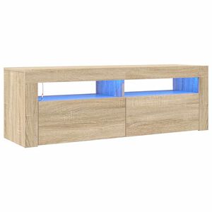 vidaXL TV skř&iacute;ňka s LED osvětlen&iacute;m dub sonoma 120 x 35 x 40 cm