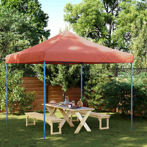 vidaXL Skl&aacute;dac&iacute; party stan pop-up terakota 292 x 292 x 315 cm