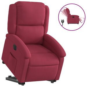 vidaXL Elektrick&eacute; zvedac&iacute; polohovac&iacute; křeslo v&iacute;nov&eacute; samet