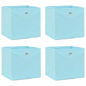 vidaXL &Uacute;ložn&eacute; boxy 4 ks bledě modr&eacute; 32 x 32 x 32 cm textil
