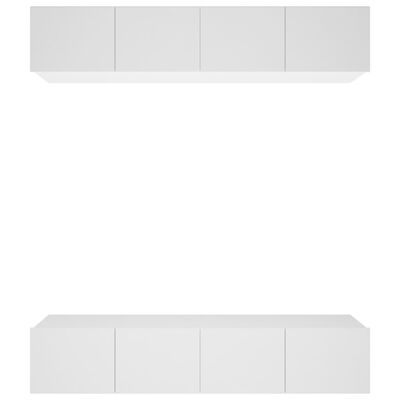 vidaXL TV skříňky 4 ks bílé 80 x 30 x 30 cm kompozitní dřevo