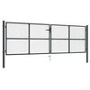 vidaXL Pletiv&aacute; zahradn&iacute; branka pozinkovan&aacute; ocel 400 x 125 cm &scaron;ed&aacute;
