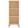 vidaXL Skř&iacute;ň highboard dub sonoma 34,5 x 34 x 180 cm kompozitn&iacute; dřevo