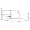 vidaXL Kovov&yacute; r&aacute;m postele bez matrace hněd&yacute; dub 200 x 200 cm
