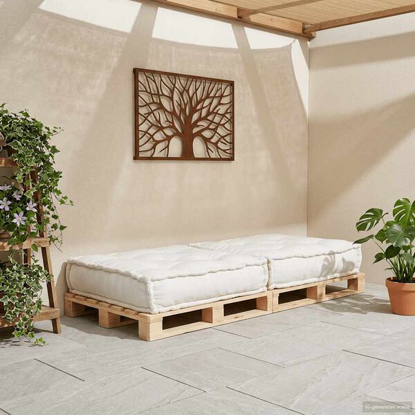 vidaXL Modul&aacute;rn&iacute; pohovka kr&eacute;mov&yacute; 70x70x36 L&aacute;tka