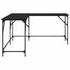 vidaXL Psací stůl černý 149 x 149 x 75 cm kompozitní dřevo